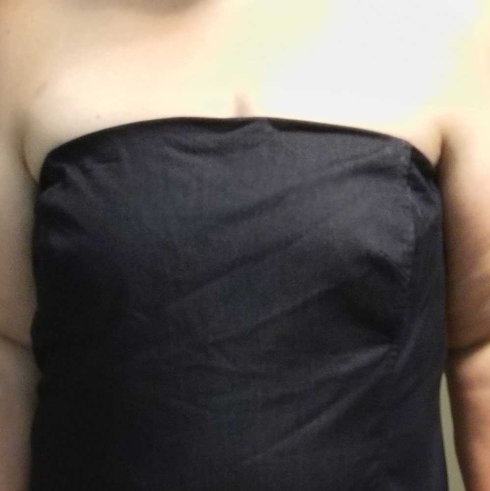 Strapless Jean dress